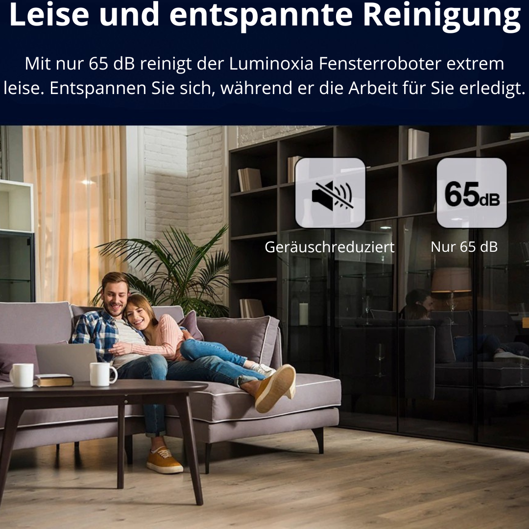 Luminoxia™ Smarter Fensterputzroboter X-1 mit App-Steuerung & Auto-Spray